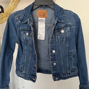 Levi's Girls Blue Denim Jean Jacket Size M 10-12Yrs